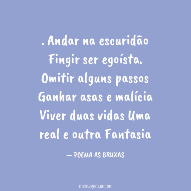 Andar na escuridão Fingir ser egoísta
