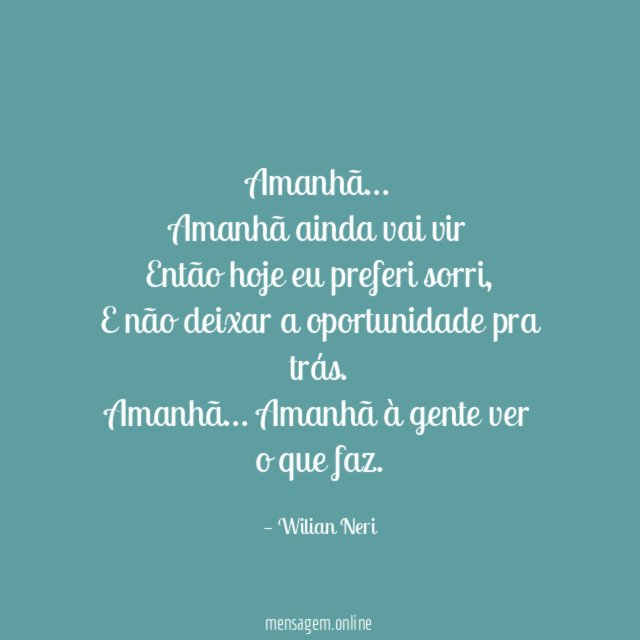 Amanhã
