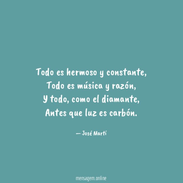 Todo es hermoso y constante