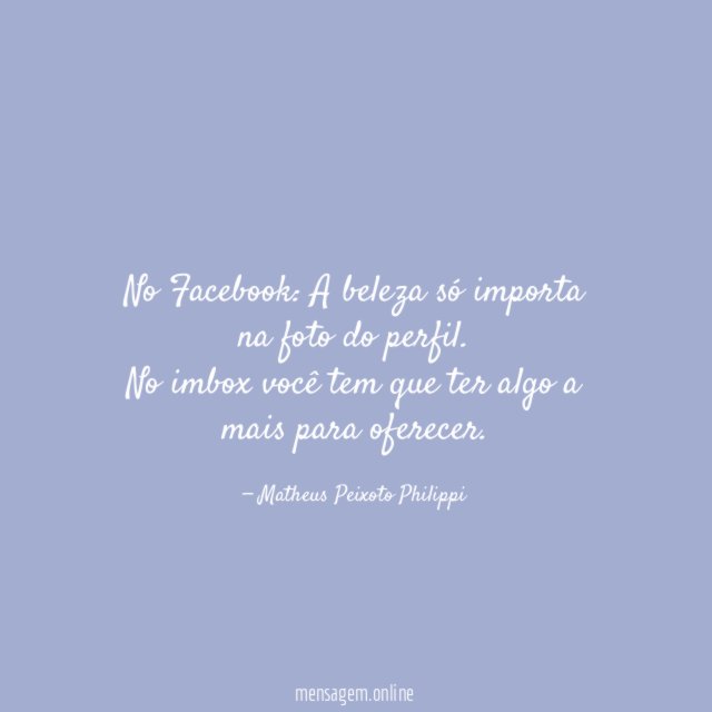 No Facebook