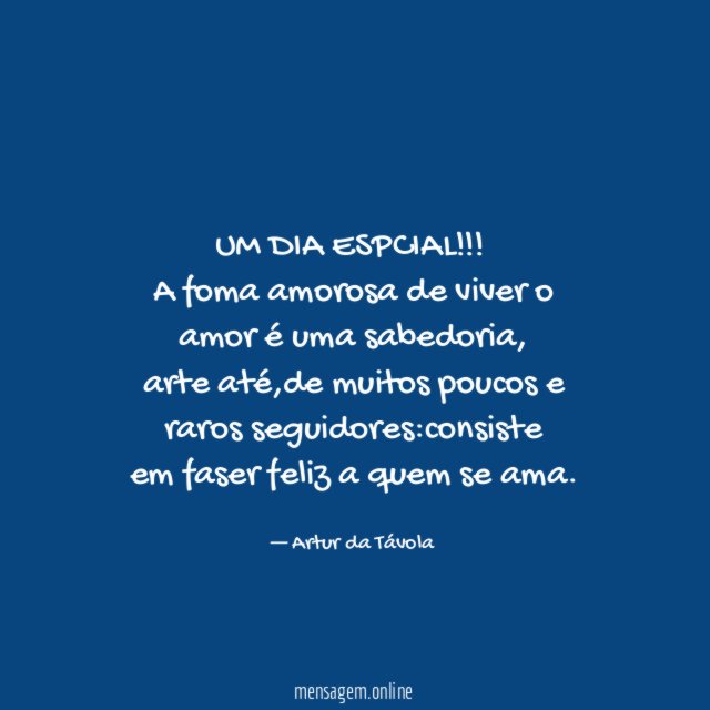 UM DIA ESPCIAL