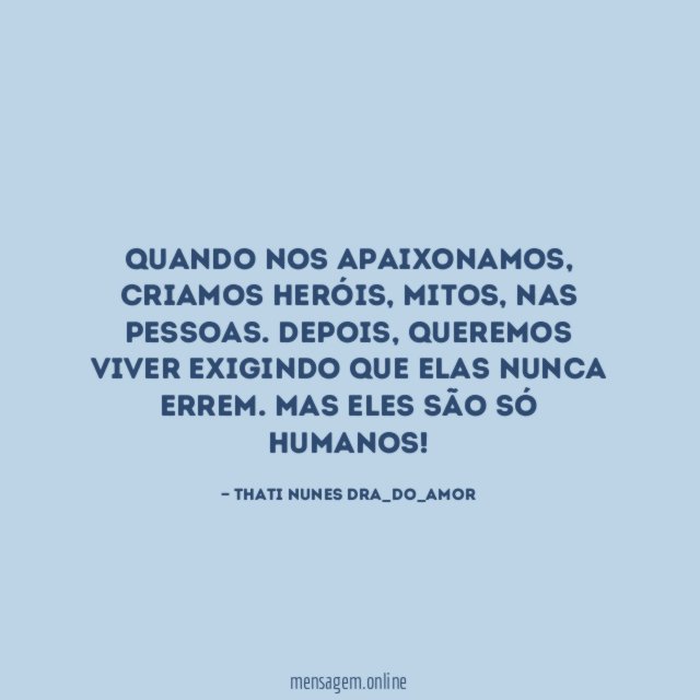 Quando nos apaixonamos