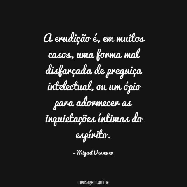 A erudição é