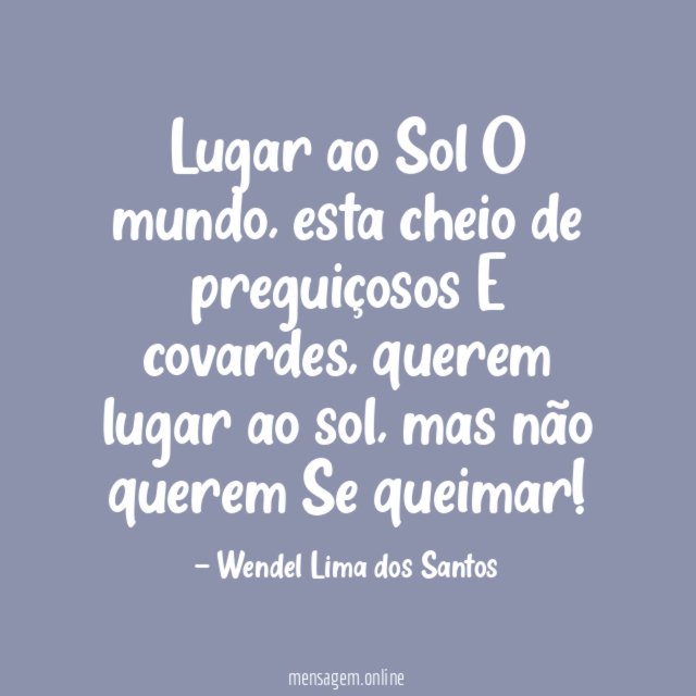 Lugar ao Sol