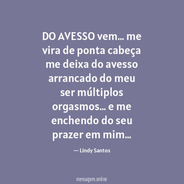 DO AVESSO