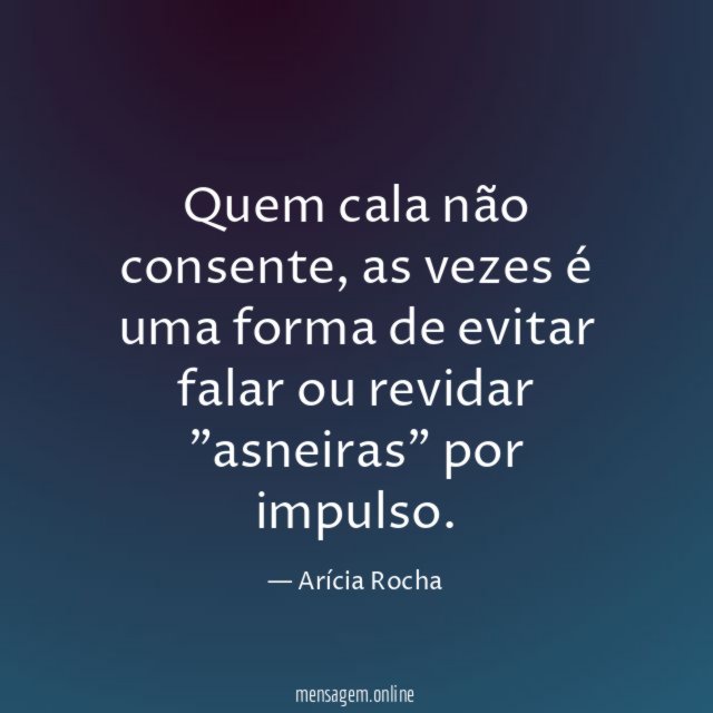 Quem cala não consente