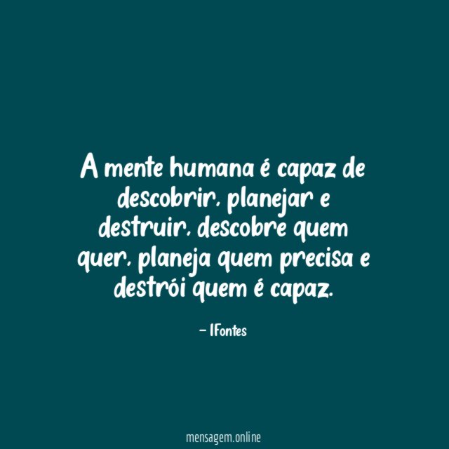 A mente humana é capaz de descobrir
