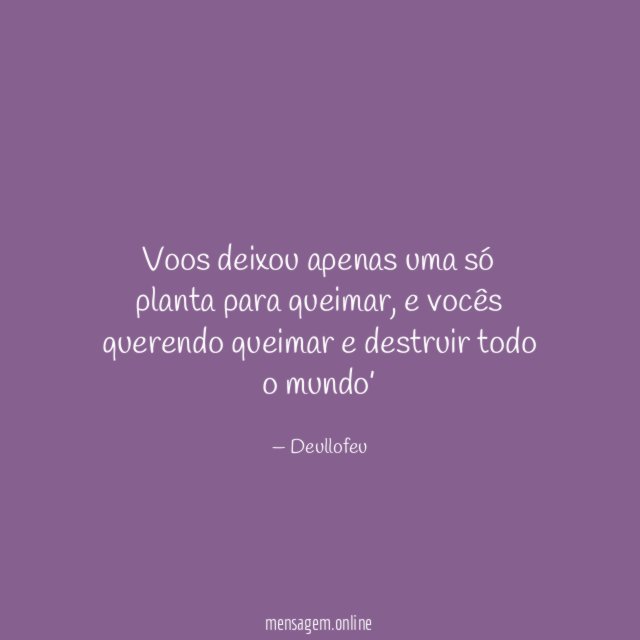 voos deixou apenas uma só planta para queimar