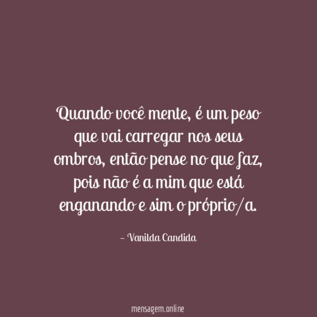 Quando você mente