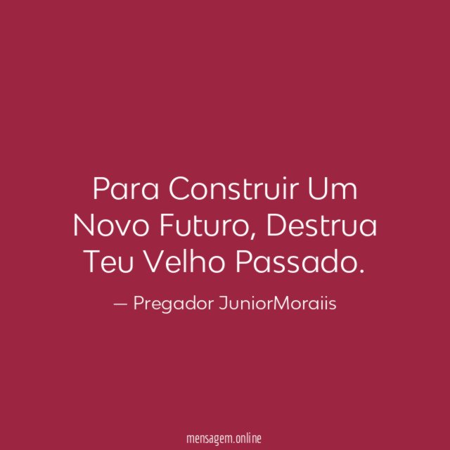 Para Construir Um Novo Futuro
