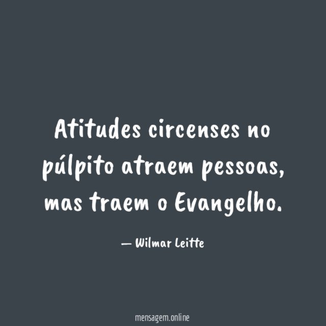 Atitudes circenses no púlpito atraem pessoas