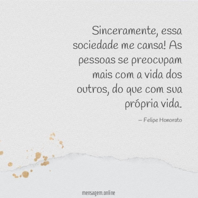 Sinceramente