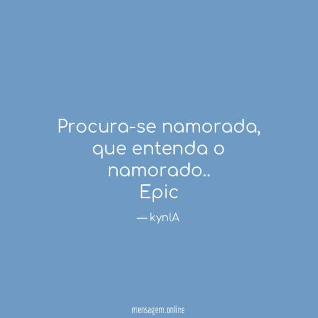 Procura-se namorada