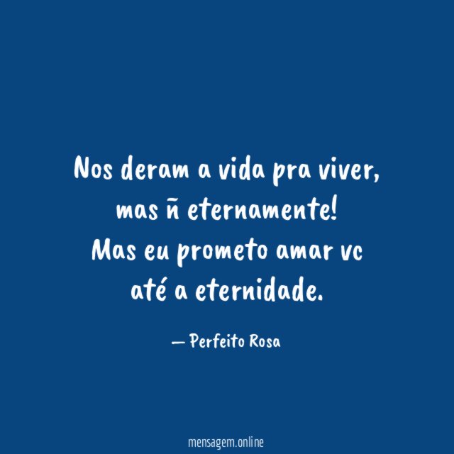 Nos deram a vida pra viver
