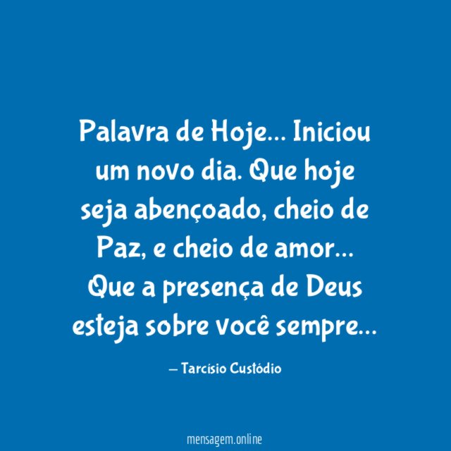 Palavra de Hoje