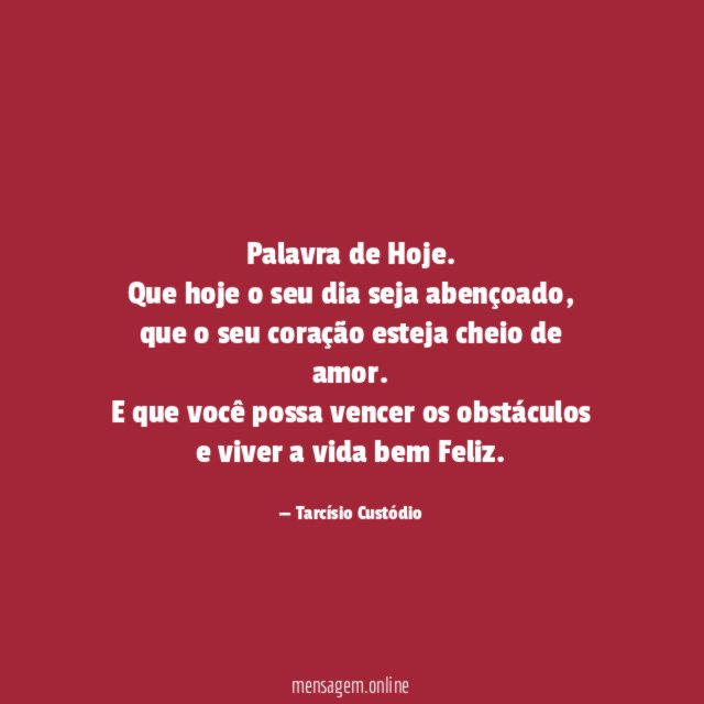 Palavra de Hoje