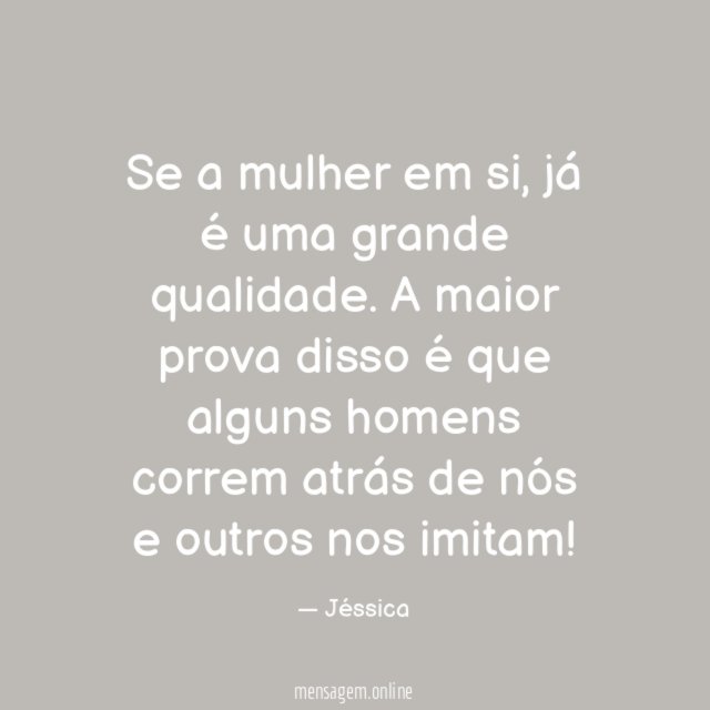 Se a mulher em si