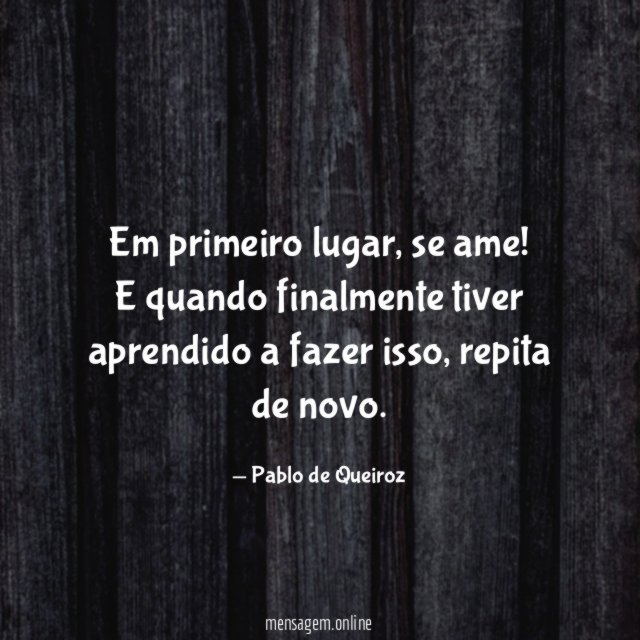 Em primeiro lugar