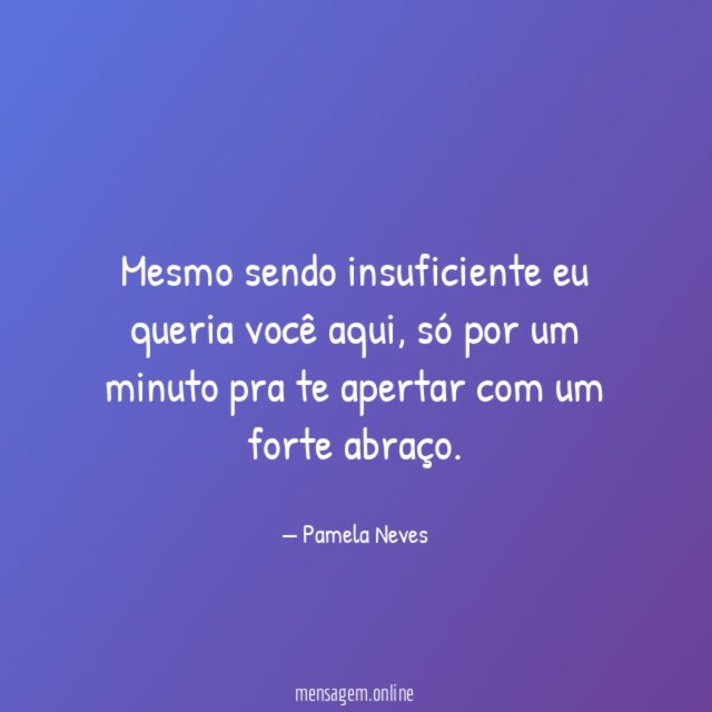 Mesmo sendo insuficiente eu queria você aqui