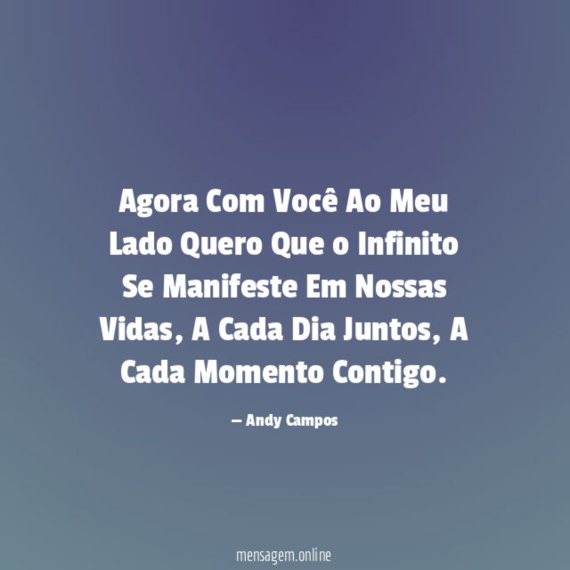 Agora Com Você Ao Meu Lado Quero Que