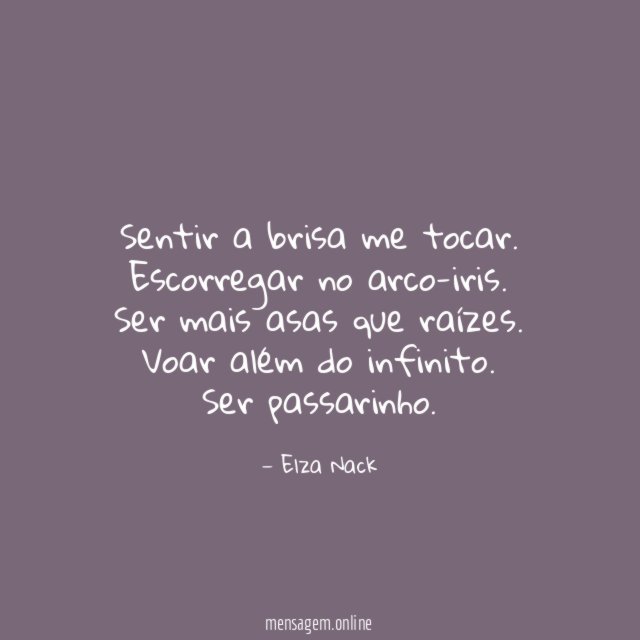 Sentir a brisa me tocar
