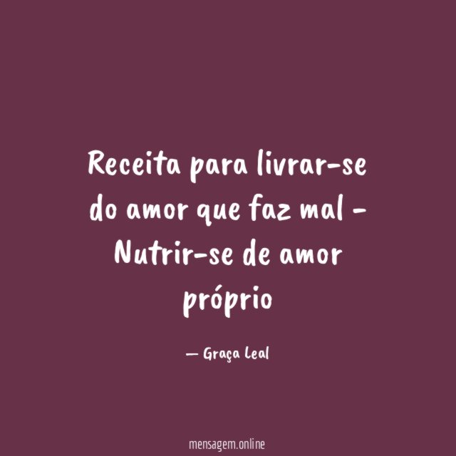 Receita para livrar-se do amor que faz mal