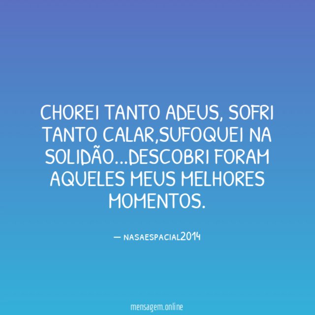 CHOREI TANTO ADEUS
