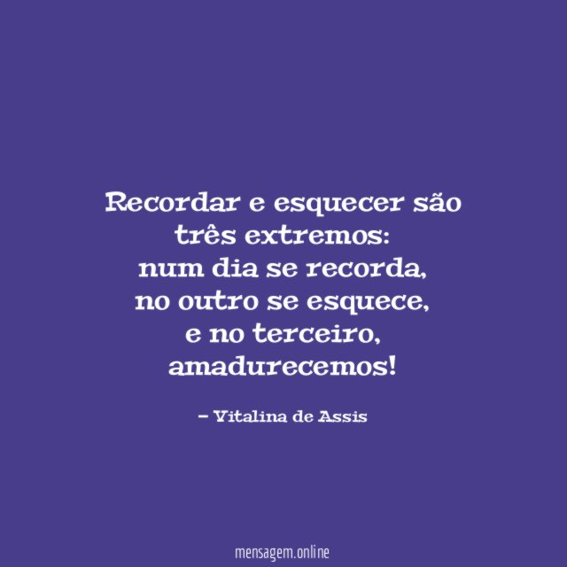 Recordar e esquecer são três extremos