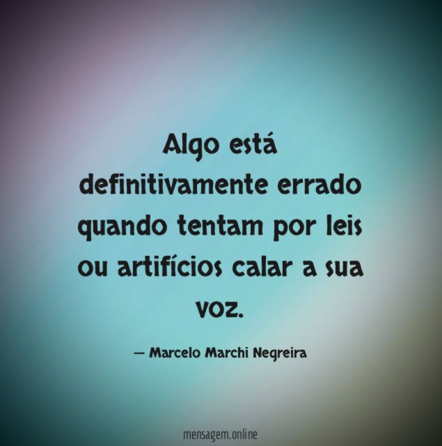Algo está definitivamente errado quando tentam por leis
