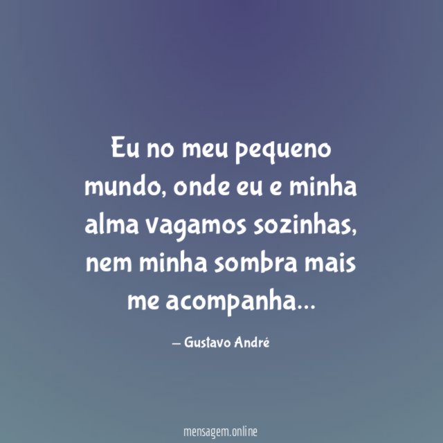 Eu no meu pequeno mundo