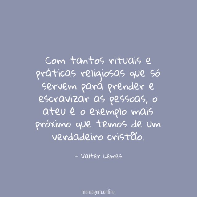 Com tantos rituais e práticas religiosas que só