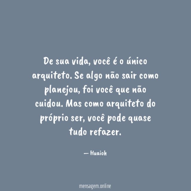 De sua vida