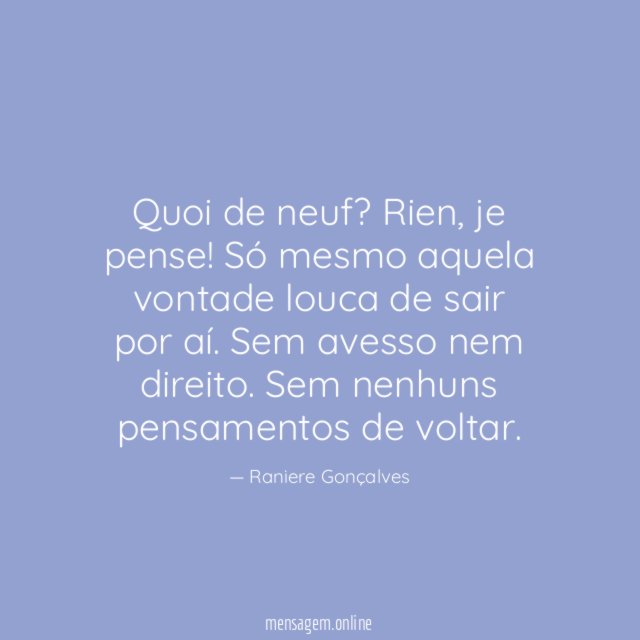 Quoi de neuf