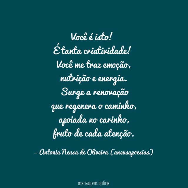 Você é isto!
