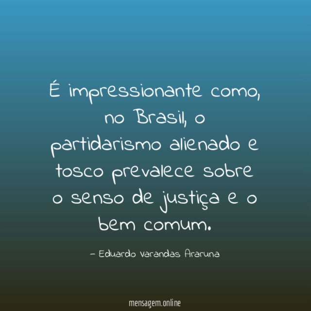 É impressionante como