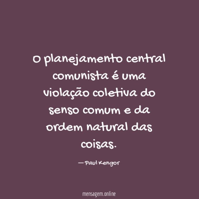 O planejamento central comunista é uma violação coletiva