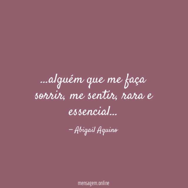 alguém que me faça sorrir