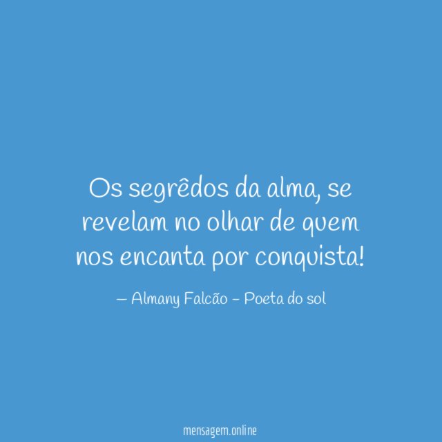 Os segrêdos da alma