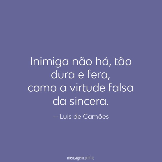 Inimiga não há