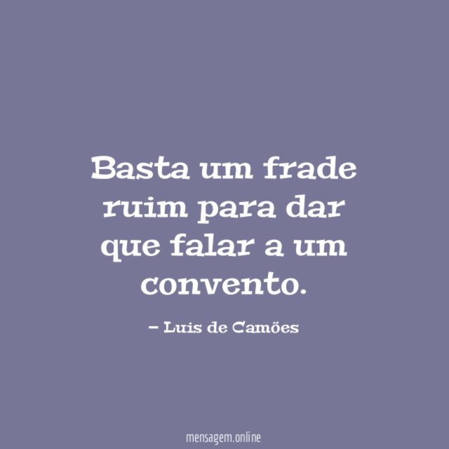 Basta um frade ruim para dar que falar a um convento