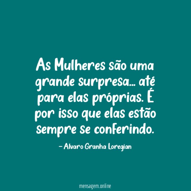 As Mulheres são uma grande surpresa