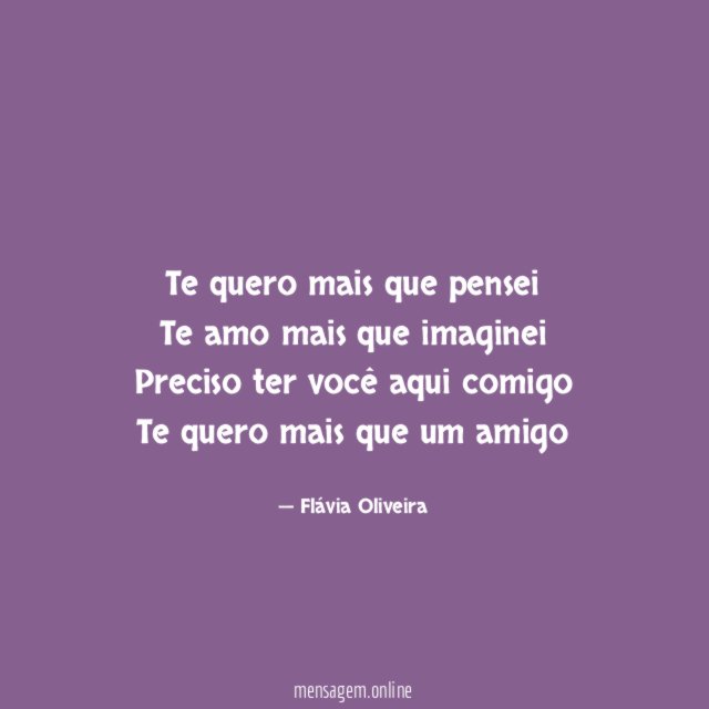 Te quero mais que pensei Te amo mais que
