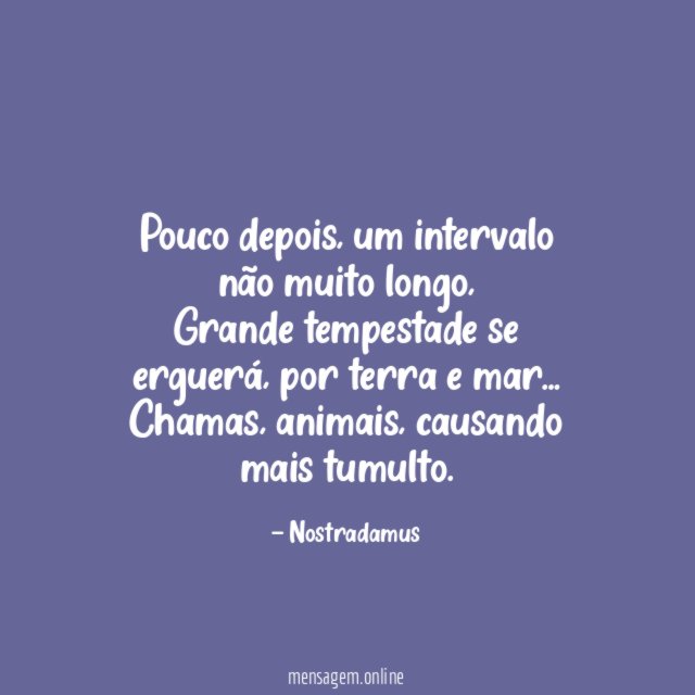 Pouco depois