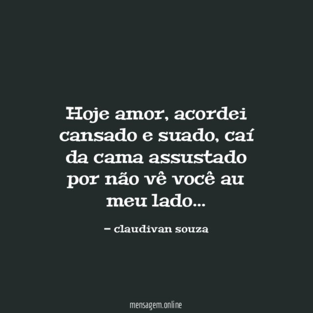 hoje amor