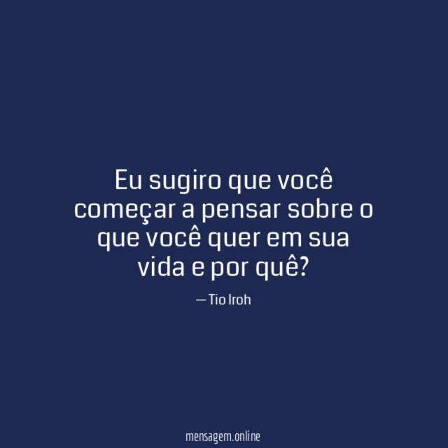 Eu sugiro que você começar a pensar sobre