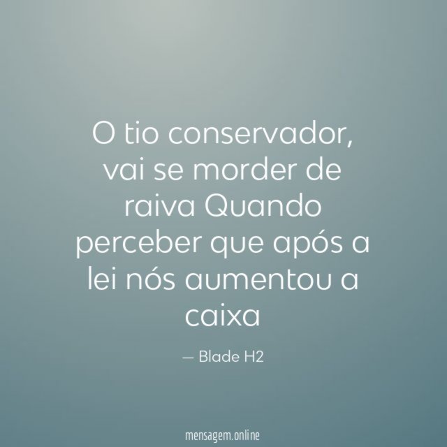 O tio conservador