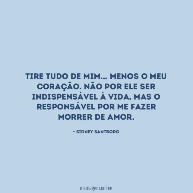 Tire tudo de mim