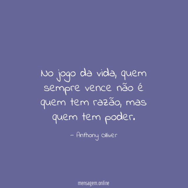 No jogo da vida