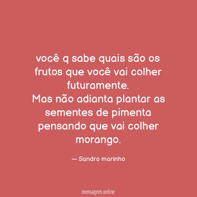 você q sabe quais são os frutos que