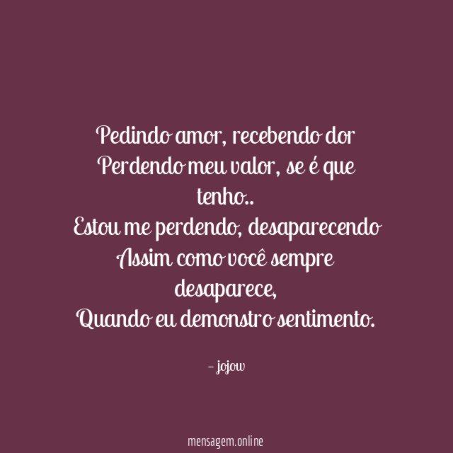 Pedindo amor